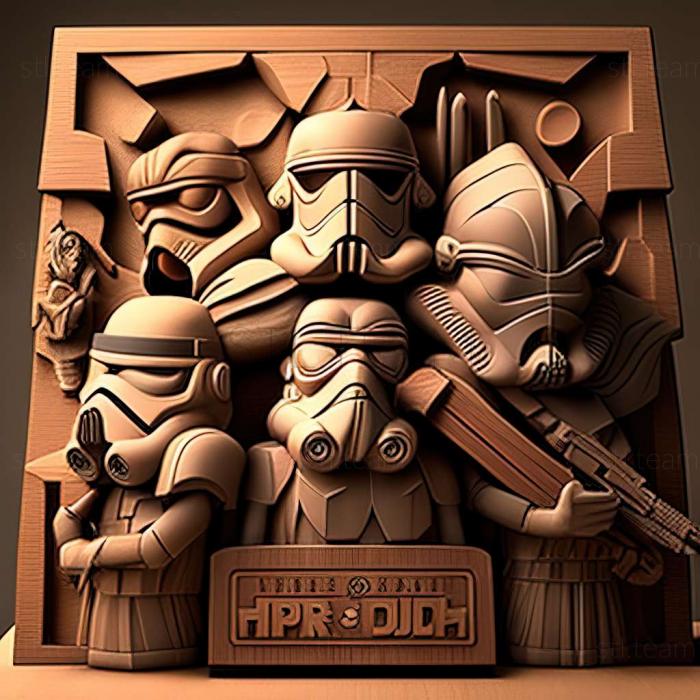 3D модель Звездные войны Войны клонов Герои республики игра (STL)